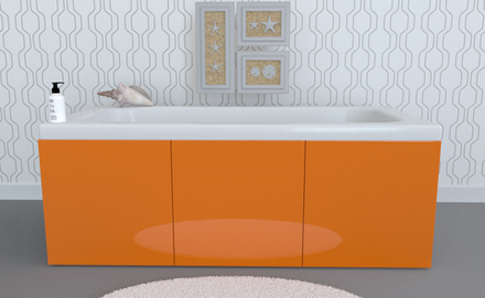 Экран под ванну откидной TR-6-030 рыжий глянец