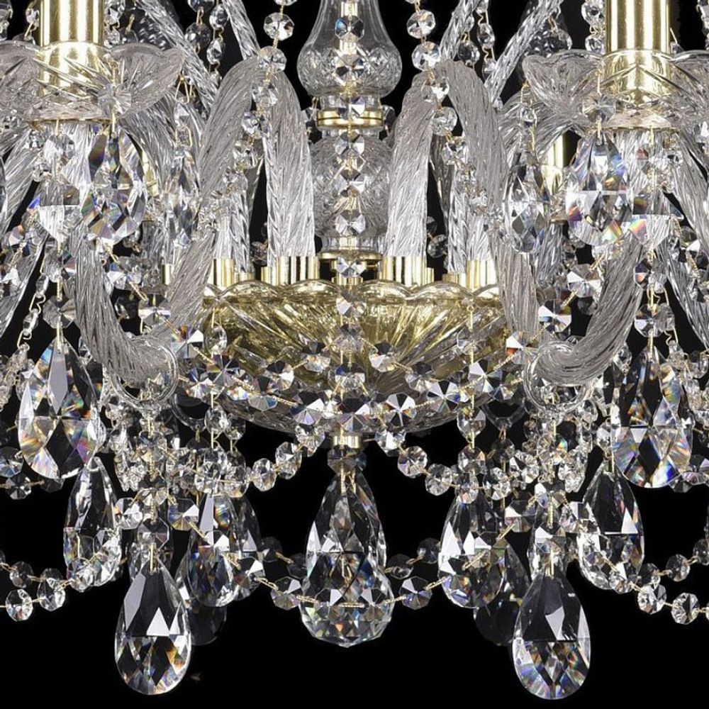 Подвесная люстра Bohemia Ivele Crystal 1411 1411/10/300/G