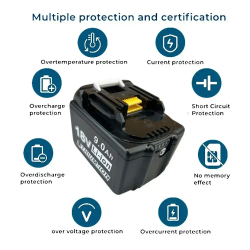 18 В 10000 мАч Аккумулятор Для Makita BL1830 BL1830B BL1840 BL1850 BL1850B BL1860B BL1815 Замена литиевой батареи