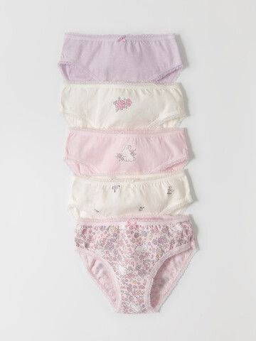 набор трусы/ уп  для девочки  МП 1931-5уп/св.розовый,слоновая кость,сиреневый