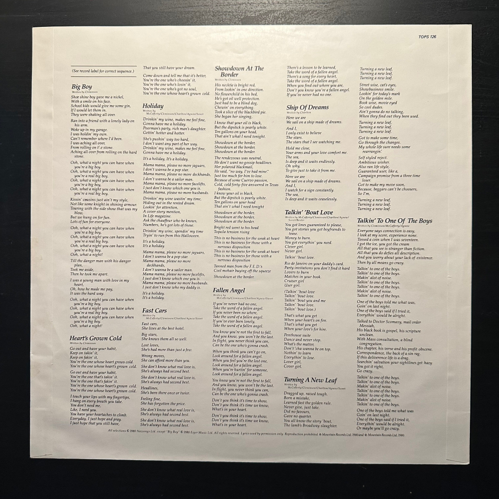 Nazareth- Malice In Wonderland (Англия 1980г.)