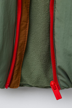 ZARA СТЕГАНАЯ КУРТКА КОЛОР-БЛОК WATER REPELLENT С ФЛИСОВОЙ ПОДКЛАДКОЙ, РАЗНОЦВЕТНЫЙ