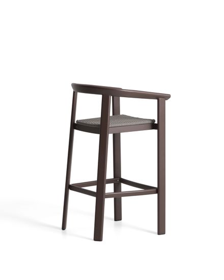 Уличный барный стул Erice из алюминия и веревки коричневого цвета, 75 см