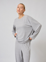 Лонгслив базовый оверсайз из вискозы