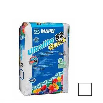 Клей для плитки Mapei Ultralite S2 Quick серый 15 кг