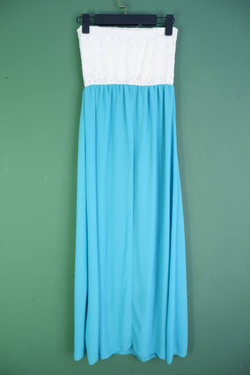 Платье длинное с красивым верхом, визуально 42 размер