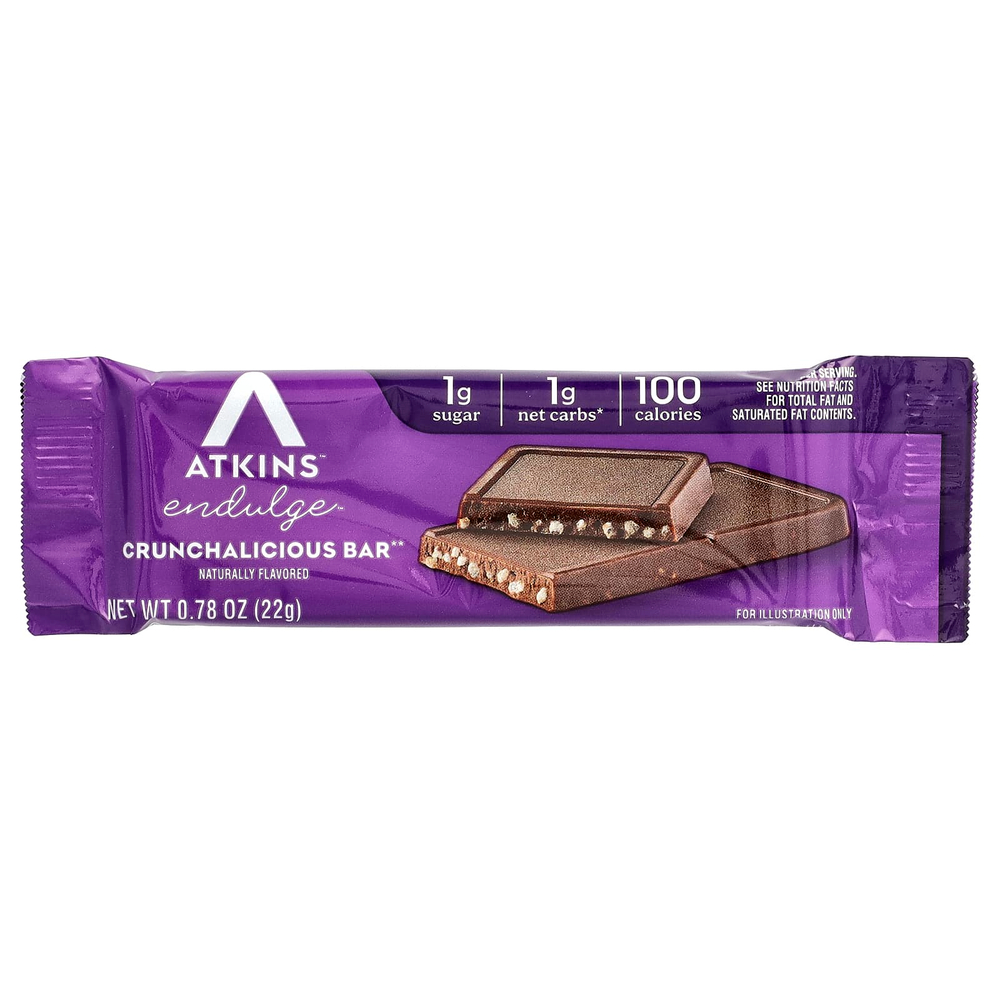 Atkins, Endulge ™, хрустящий батончик, 5 батончиков, 22 г (0,78 унции)