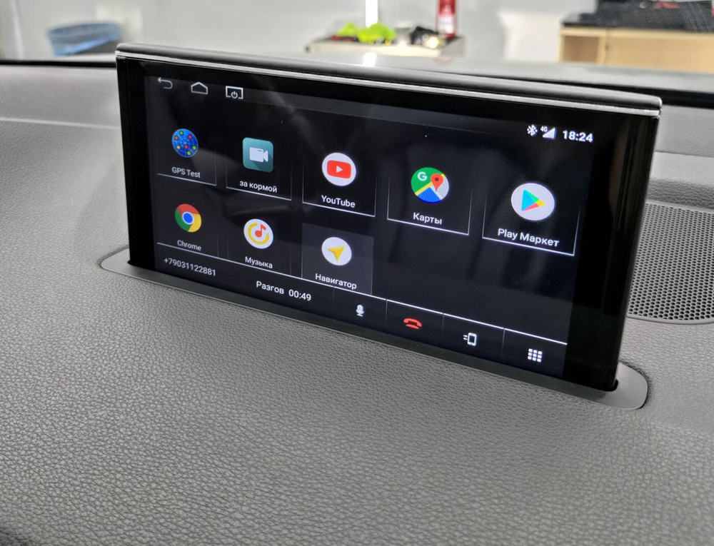 Магнитола для Audi Q7 2016-2018 3G - Radiola RDL-8807 монитор 9" на Android 12, 8Гб+128Гб, CarPlay, 4G SIM-слот