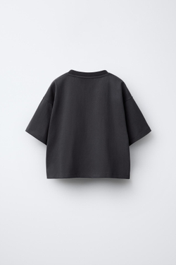 ZARA ФУТБОЛКА STITCH & ANGEL © DISNEY, АНТРАЦИТОВО-СЕРЫЙ