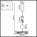 5450/32L ODL_EX Подвес LED 18Вт 2000/3000/4000К 220В IP20 L-VISION