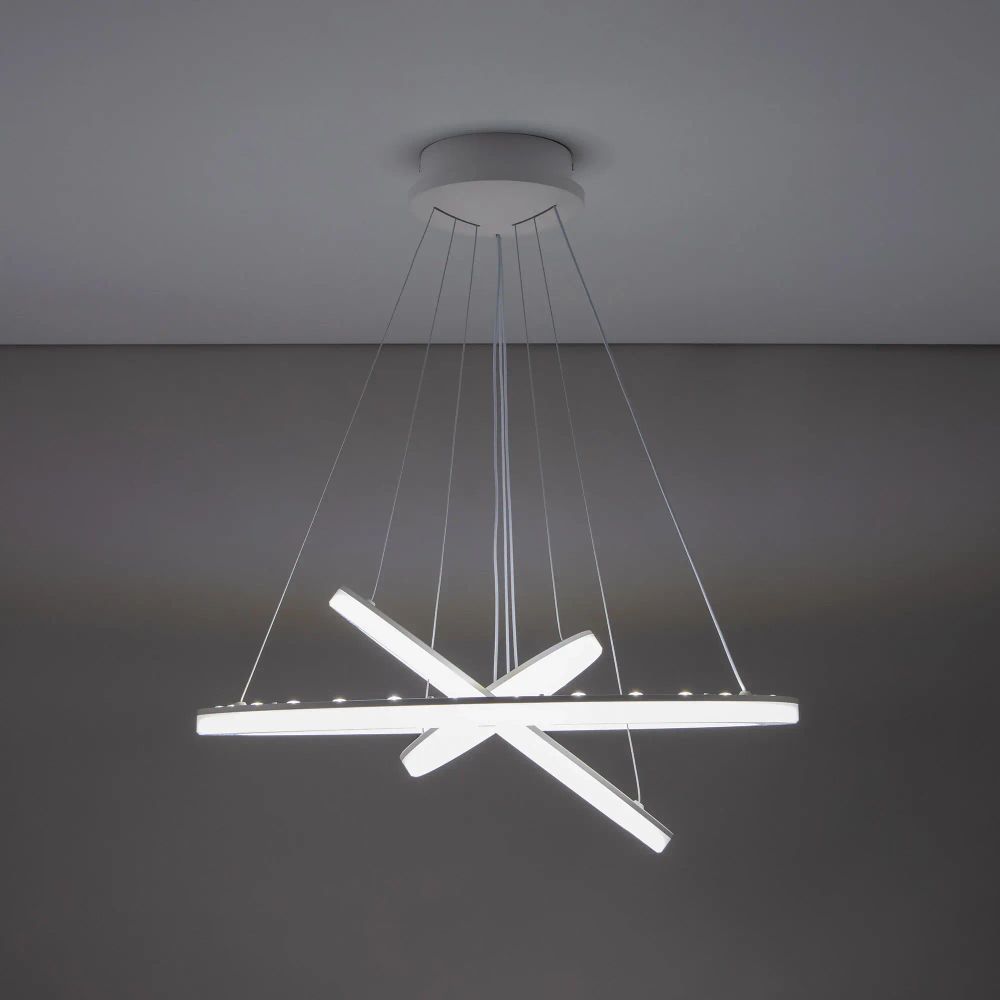 Citilux Электрон Смарт CL710A104S Умная люстра подвесная Белая