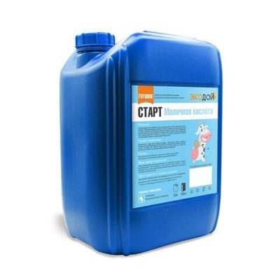 Готовое средство для обработки вымени до доения Экодой СТАРТ Молочная кислота (2000 ppm), 20 кг