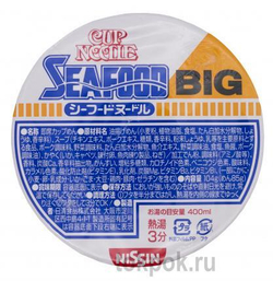 Лапша со вкусом морепродуктов Nissin Cup Noodle Big, 104 гр