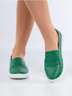 Мокасины летние с перфорацией