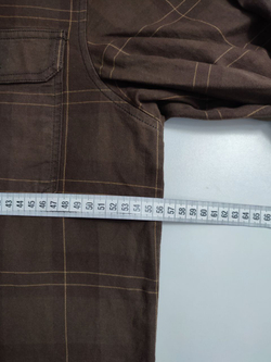 Рубашка темная в клетку 50-52 размер