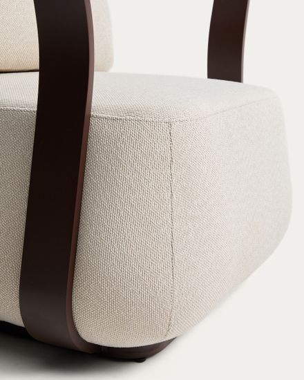 Уличное кресло Tamaris из алюминия коричневого цвета