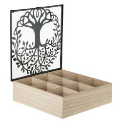 GAEM Шкатулка для чайных пакетиков, L24,5 W24 H7,5 см