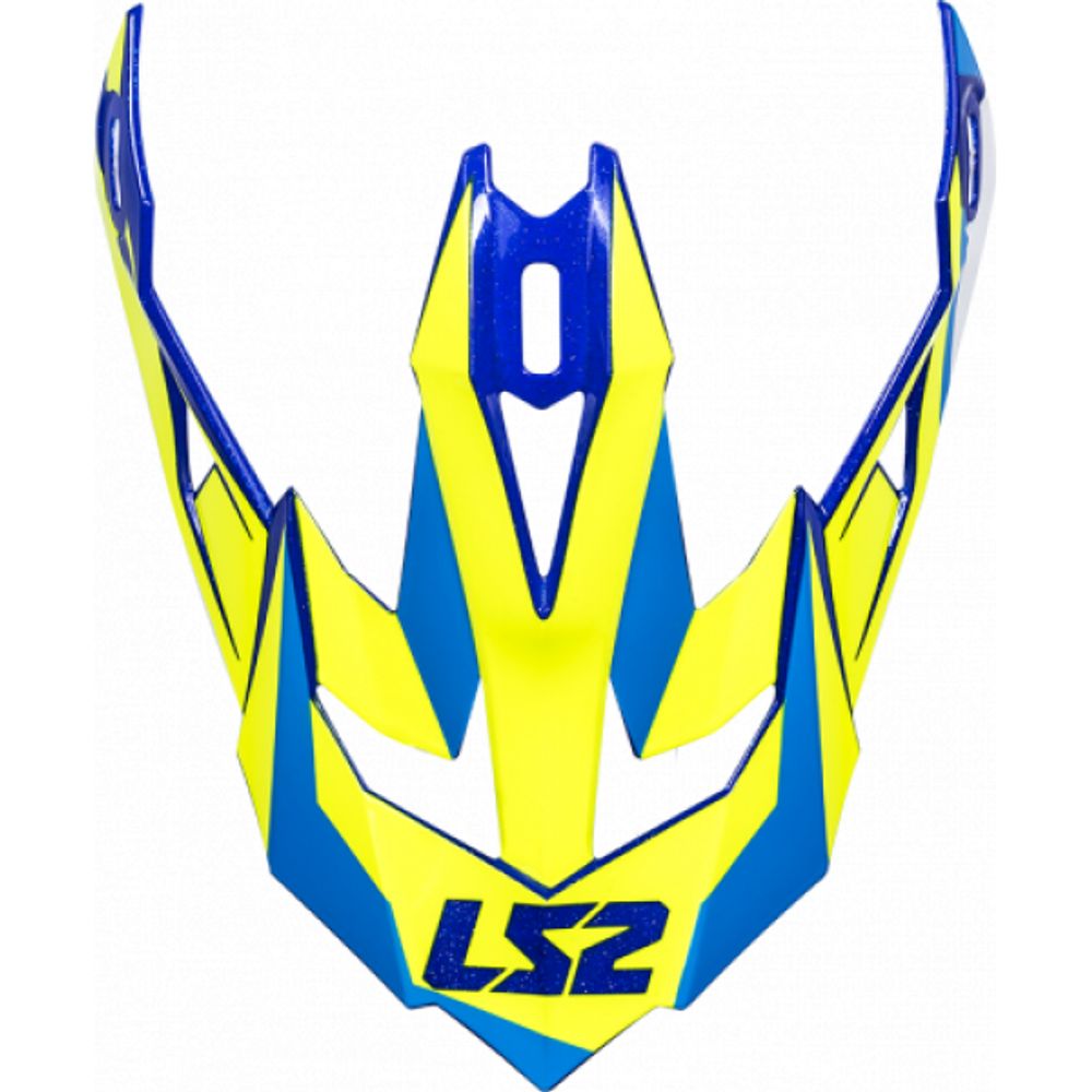 LS2 Козырек для кроссового шлема MX470 SUBVERTER NIMBLE сине-жёлто-голубой