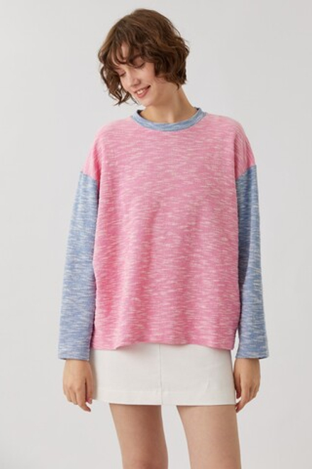 Составной объемный топ из хлопка