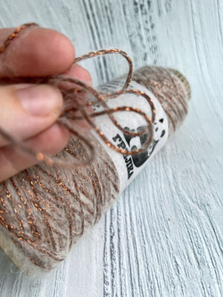 Пряжа шнур люрекс с мохером Спетакколо