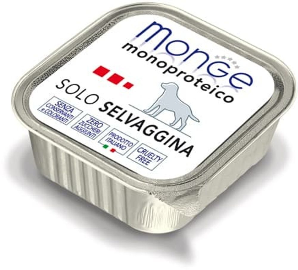 Monge Dog Monoproteico Solo консервы для собак паштет из дичи 150 г