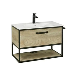 Тумба под раковину Акватон Лофт Фабрик 80, дуб эндгрейн