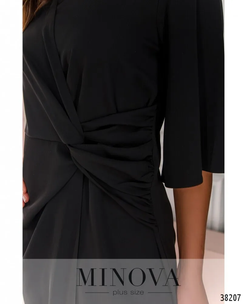 Платье 3136В-черный Minova