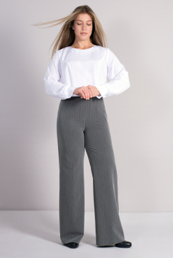 Брюки женские 02, полоска сер #175ПС0202