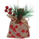 Подвеска новогодняя JOLLY «Мешочек еловый» 10*17 см