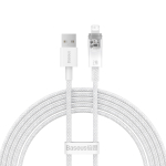 USB-A - Lightning Кабель Baseus Explorer STC Charging+Data 2.4A 2m - White
