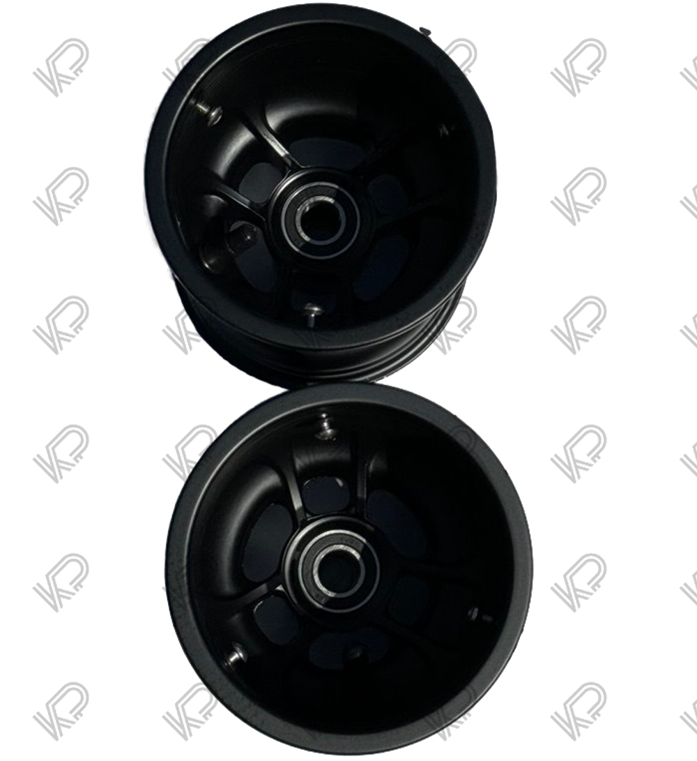 Диски колесные передние Black 130мм, под подшипник, магниевые, аналог DW