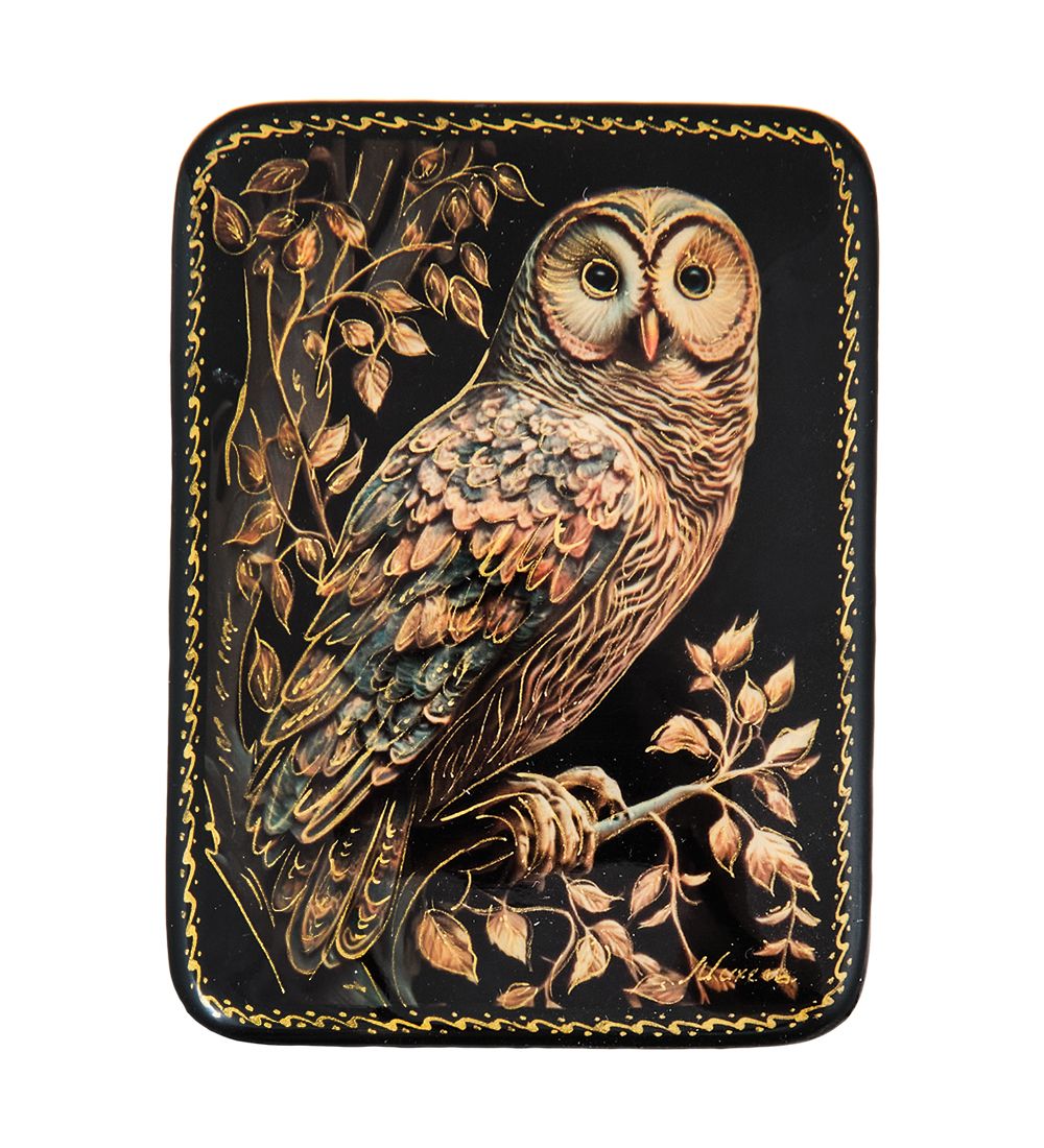 ШК-19/56-D Шкатулка в технике декупаж «Сова» (8х6х3,5)
