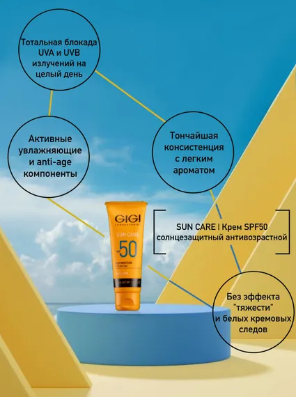 Крем SPF50 солнцезащитный антивозрастной