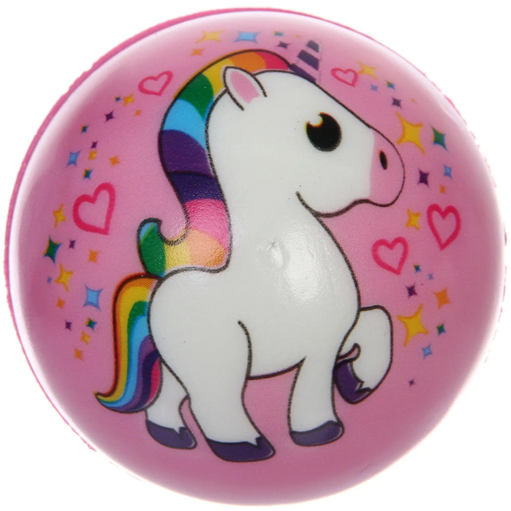 Мяч 7,6 см «Единорог» (антистресс), микс СТИКЕР НА ВЛОЖЕНИЕ