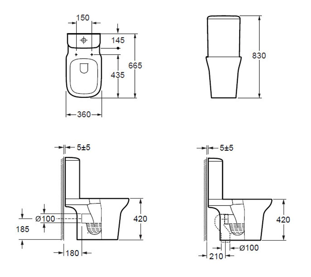 Унитаз компакт Grossman Classic GR-N3012