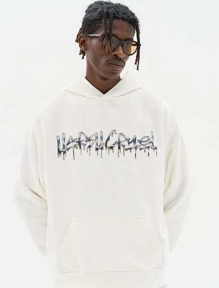 Худи HARSHandCRUEL "Liquid Metal" Oversized Hoodie