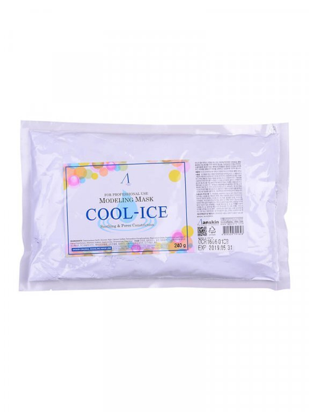 Маска альгинатная охлаждающая Anskin Cool-Ice Modeling Mask, 240 гр