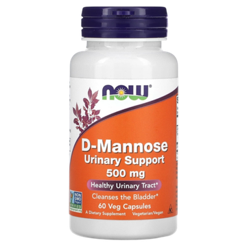 Now Foods D-Mannose 500 mg 60 / 120 / 240 veg capsules , Д-Манноза