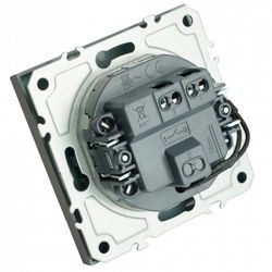 Выключатель одноклавишный с подсветкой без рамки Stekker Эмили 49941