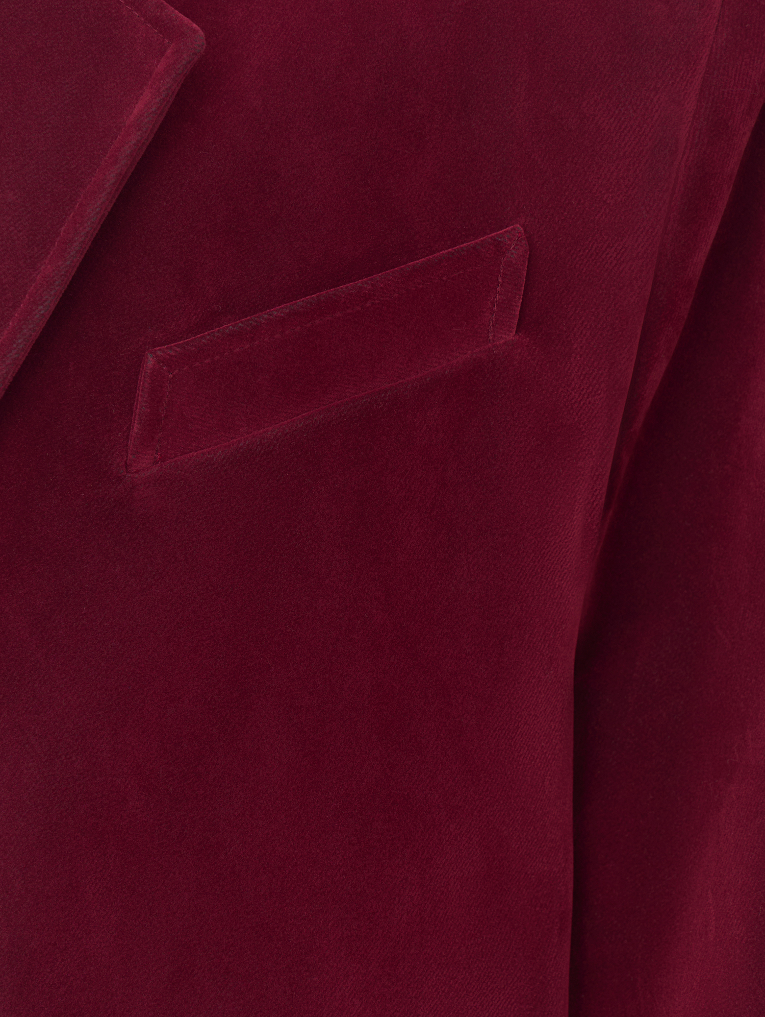 Пальто из денима с бархатным покрытием