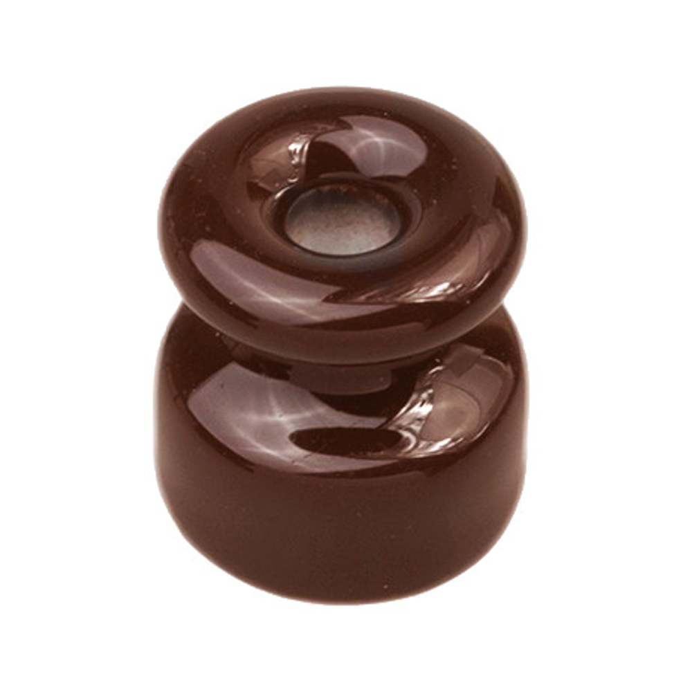 Изолятор для наружного монтажа R, керамика коричневый (50 шт/уп) R1-551-02-50