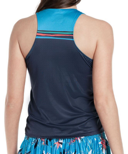 Женский топ теннисный Lucky in Love Keepin It Rio Coast Rider Crop Tank - небесный