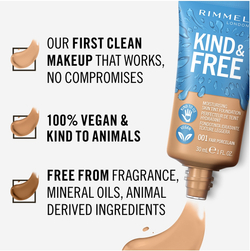 Rimmel Kind & Free - Легкий увлажняющий тональный крем, 30 ml