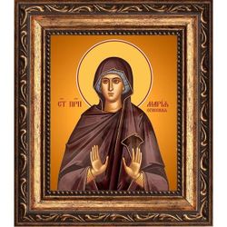 Мария Егисская преподобная. Икона на холсте.
