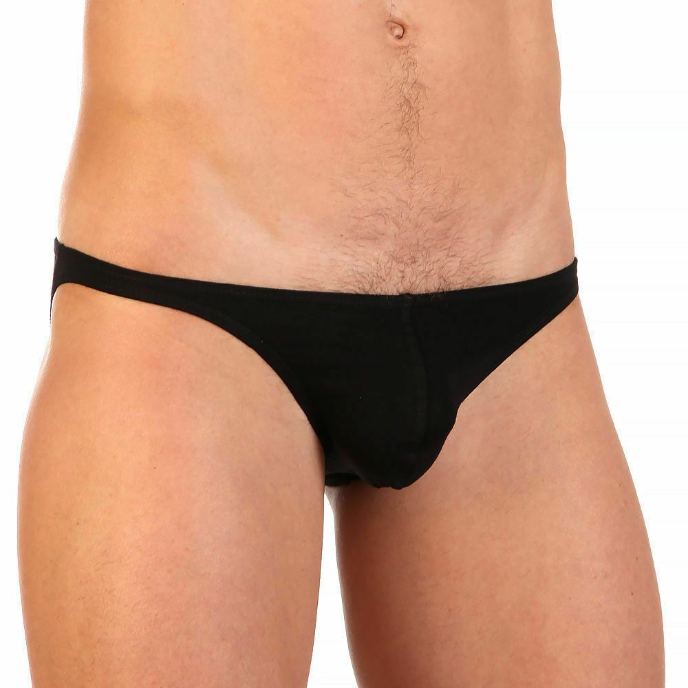 Мужские трусы брифы черные Romeo Rossi RR2001-2