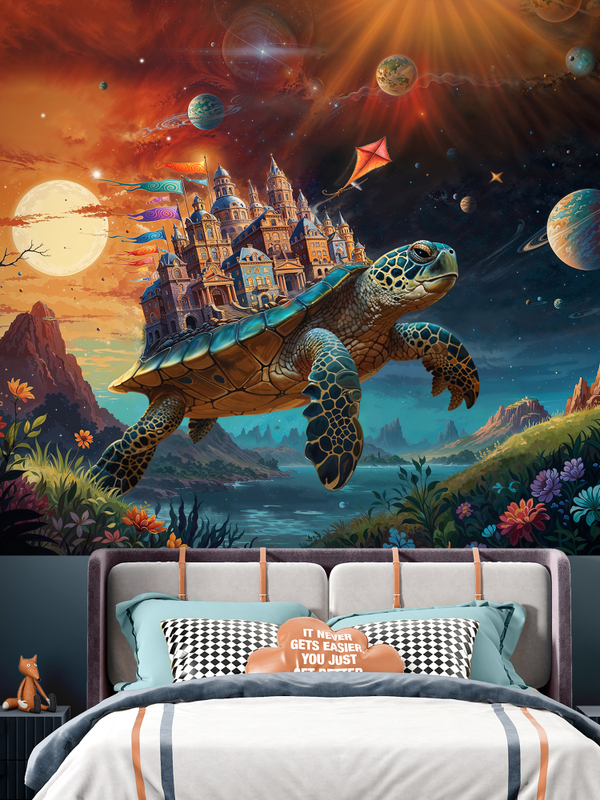 3D Фотообои яркий сказочный мир