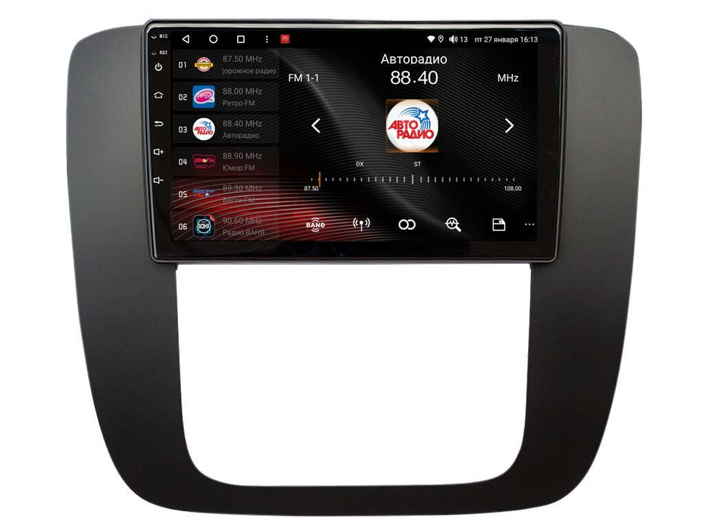 Магнитола для Tahoe 2006-2014 - Vaycar VA10-1174 (черная рамка) на Android 13, 8-ядер, 4G SIM-слот