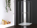 Душевой уголок Cezares BERGAMO-W-RH-1-120/100-ARCO-C-Cr-R-IV IV профиль Хром стекло прозрачное
