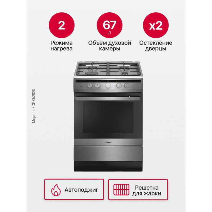 Газовая плита Hansa FCGX62020