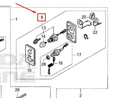 32380-ZVL-631 PANEL ASSY, KEY SWITCH (SMART)